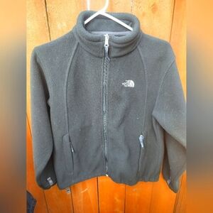 Boys fleece zip down north face jacket